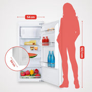 View Amica Einbau Kühlschrank mit Gefrierfach 122 cm Nische Schlepptür Technik Inverter Motor elektronische Steuerung LED Beleuchtung Tür Offen Alarm image 3