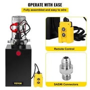 View 12 qt. 12-Volt 3200 PSI Hydraulic Power Pump Electric Dump Trailer Pump with Steel Reservoir for Car Lift. image 4