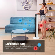 View Yoer 29dB Leiser Turmventilator, Ionisator, 10 m Reichweite, Neigungswinkeleinstellung, 12 Geschwindigstufen, 4 Modi, 12 Std. Timer, 90° Oszillation, image 6