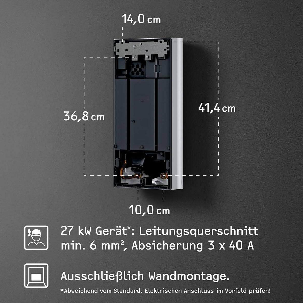 STIEBEL ELTRON Neueste Generation Elektronischer Durchlauferhitzer DHB 27 ST Trend, besonders energiesparend dank 3i-Technologie, gradgenaue