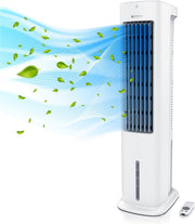 View Brandson - Luftkühler mit Wasserkühlung 5 in 1 - Verdunstungskühler, Luftbefeuchter, Ventilator & Luftreiniger, mobile Klimaanlage ohne Abluftschlauch image 2