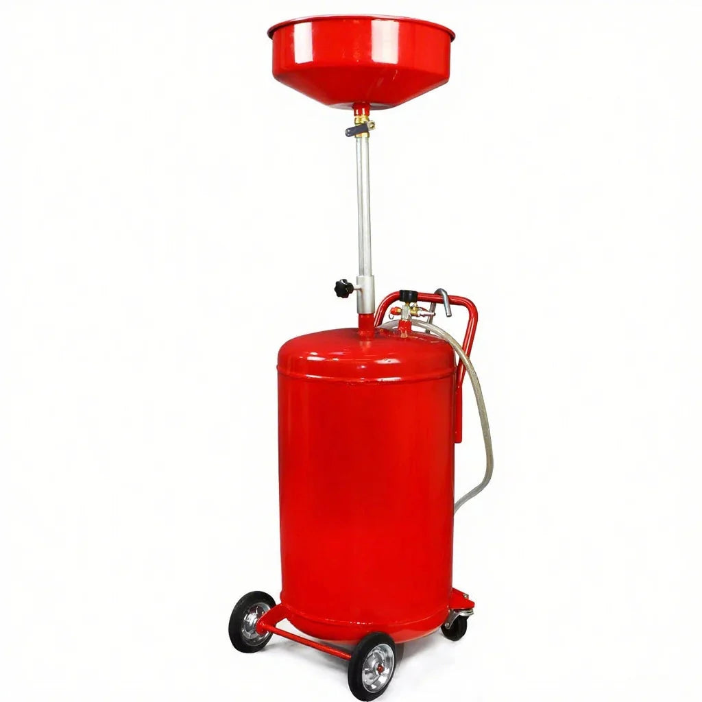 Oil Drain pan Portable 20 Gallon Waste Air Operated Drainer