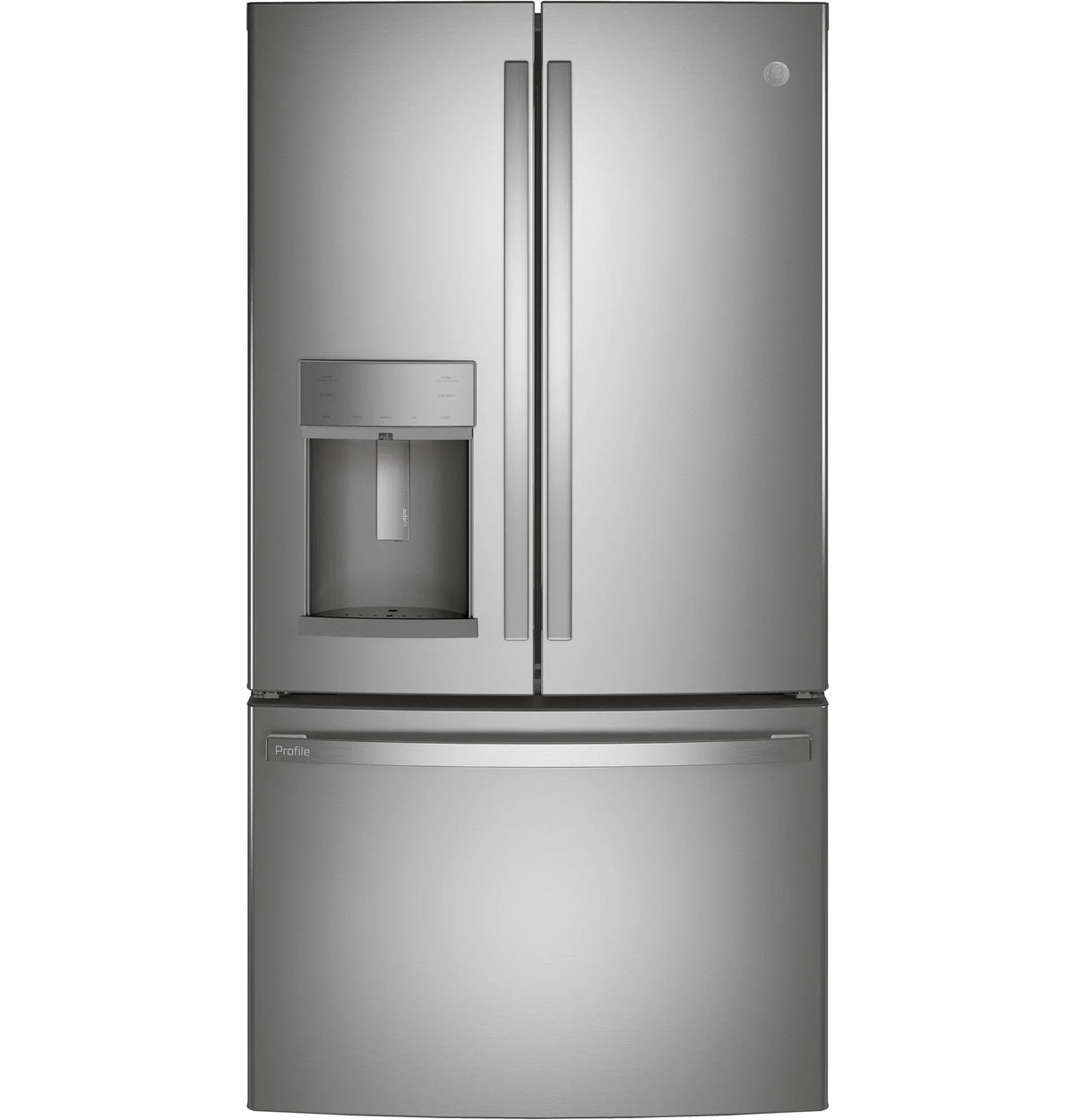 2025 Refrigerador French Door GE Profile Series ENERGY STAR de 27.7 pies cúbicos, resistente a huellas dactilares, con llenado automático manos libres