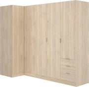 View DEKIT GRUPO RIMOBEL Essen Armario de rincón con cajones - Roble Natural - 184 cm (Alto) x 91 cm (Ancho) x 214 cm (Prof.) image 1