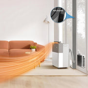 View Midea Portasplit Klimaanlage, Mobile Wärmepumpe, Kühlen A++/Heizen A+, 12000 BTU 3, 5kW, für Räume bis zu 42 m² / 105 m³, nur 39 dB(A) im Silent-Modus image 2