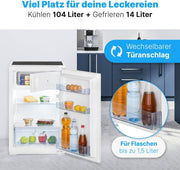View Bomann Einbaukühlschrank mit Gefrierfach | Kühlschrank Einbau 118L mit 2 Ablagen | Einbaukühlschrank mit Abtauautomatik & Schlepptürausführung | image 3