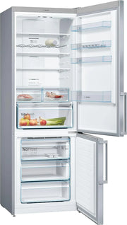 View Bosch Serie 4 - Frigorífico combinado, NoFrost, alto 203 x ancho 70 cm, 438 L, Tecnología VitaFresh, Blanco - KGN49XIDQ image 2