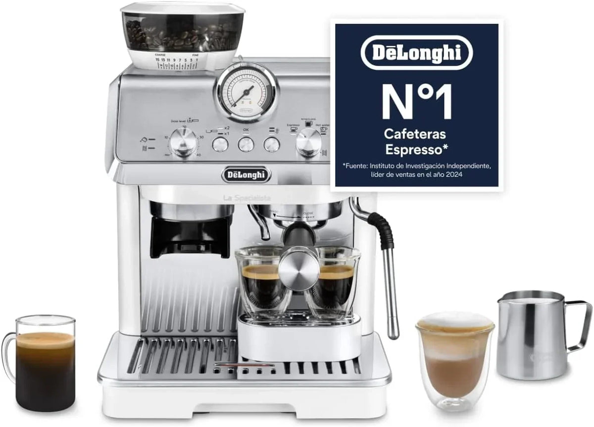 De'Longhi Perfetto La Specialista Arte, Espresso and Cappuccino Coffee Machine with Pump, Coffee Bean Machine, 3 Preset Recipes, 8 Grind Settings,
