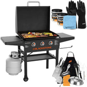 View 28 Inch Blackstone Griddle 2080 with Hood XL Griddle Original 3-Burner Outdoor Flat Top Grill, with Blackstone Griddle Accessories, Seasoning, and image 1