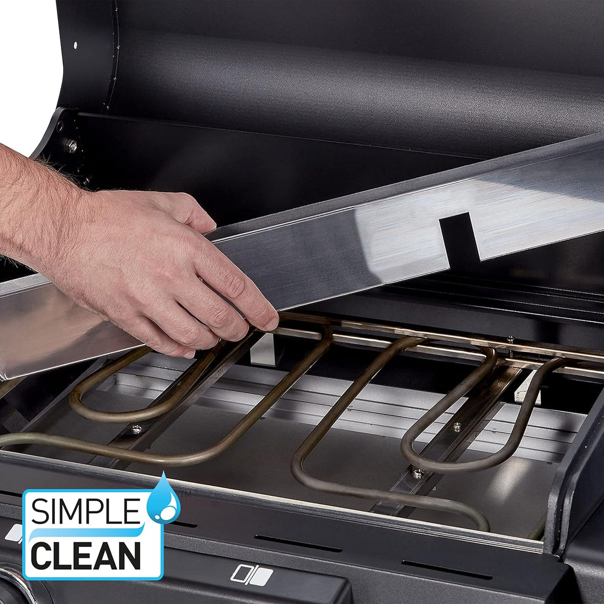 Enders Elektrogrill eCRAVE 2, mit Gussrost, Grillwagen mit viel Stauraum, SIMPLE CLEAN Reinigungssystem, 2 leistungsstarke Heizelemente, formstabile