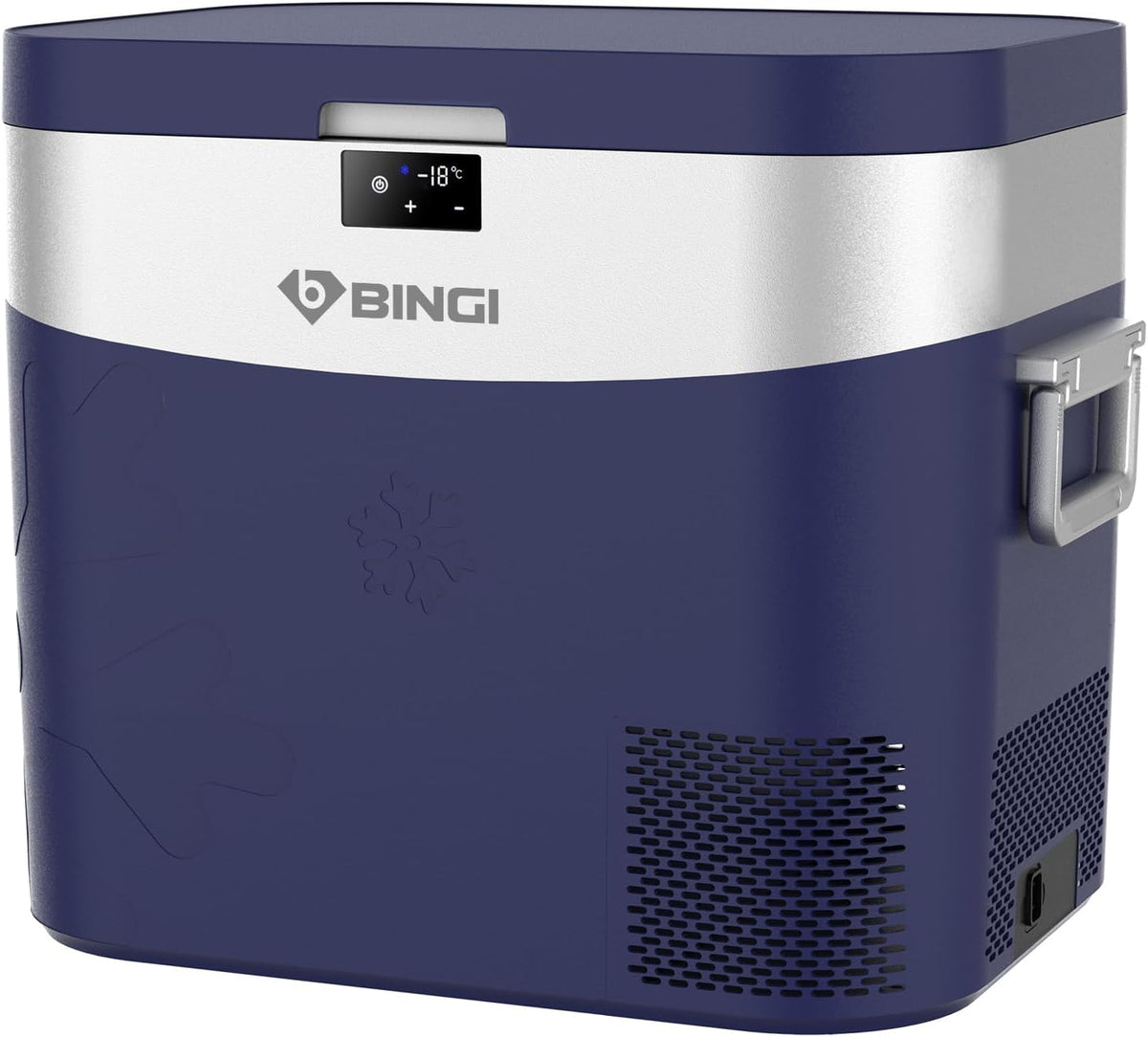 BINGI Kompressor Kühlbox 22L Mini Tragbarer Elektrischer Kühlschrank 12/24V DC Elektrischer Gefrierschrank Tragbarer Gefrierschrank für Auto LKW