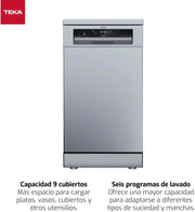 View TEKA Lavavajillas Integrable 45 cm, 10 Cubiertos, 6 Programas de Lavado, IonClean, DFS 24650 image 2