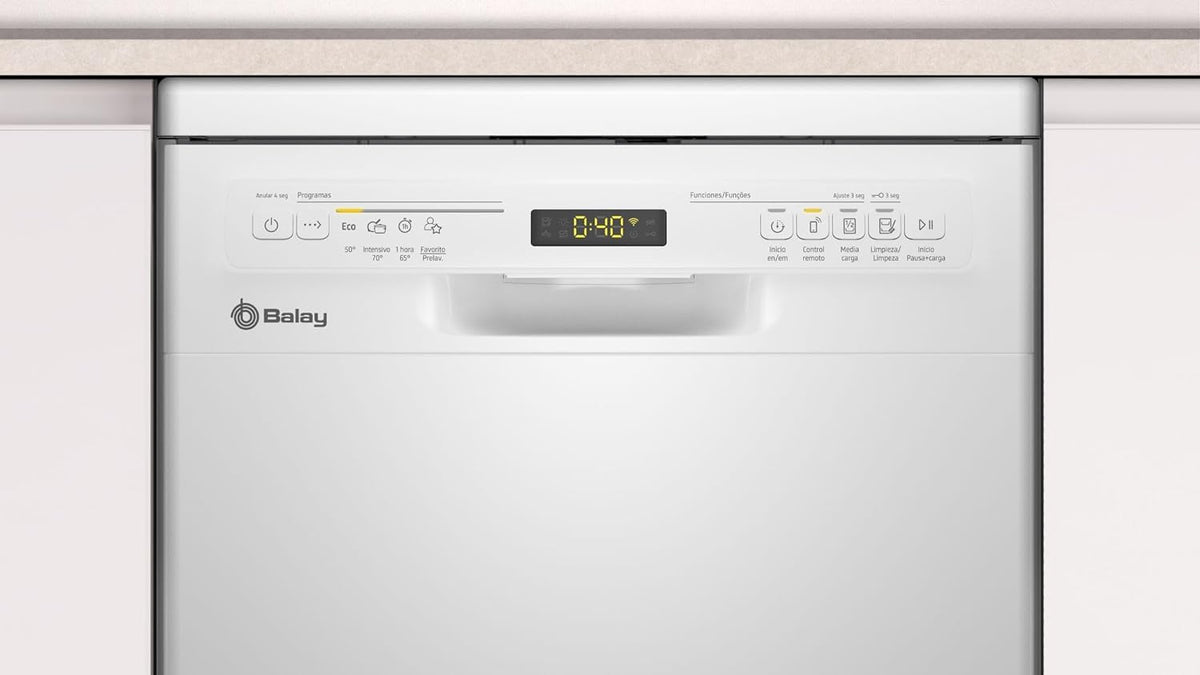 Balay Lavavajillas 3Vn4010Ba 45 Cm, Libre instalación, Blanco