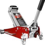 View 3 Ton Low Profile, Aluminum and Steel Racing Floor Jack with Dual Pistons Quick Lift Pump for Sport Utility Vehicle, Lifting Range 3-15/16" min to 18- image 2
