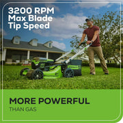 View 60V 21” Cordless (Self-Propelled) Lawn Mower , 2 x 4.0Ah Batteries and Dual Port Rapid Charger image 4