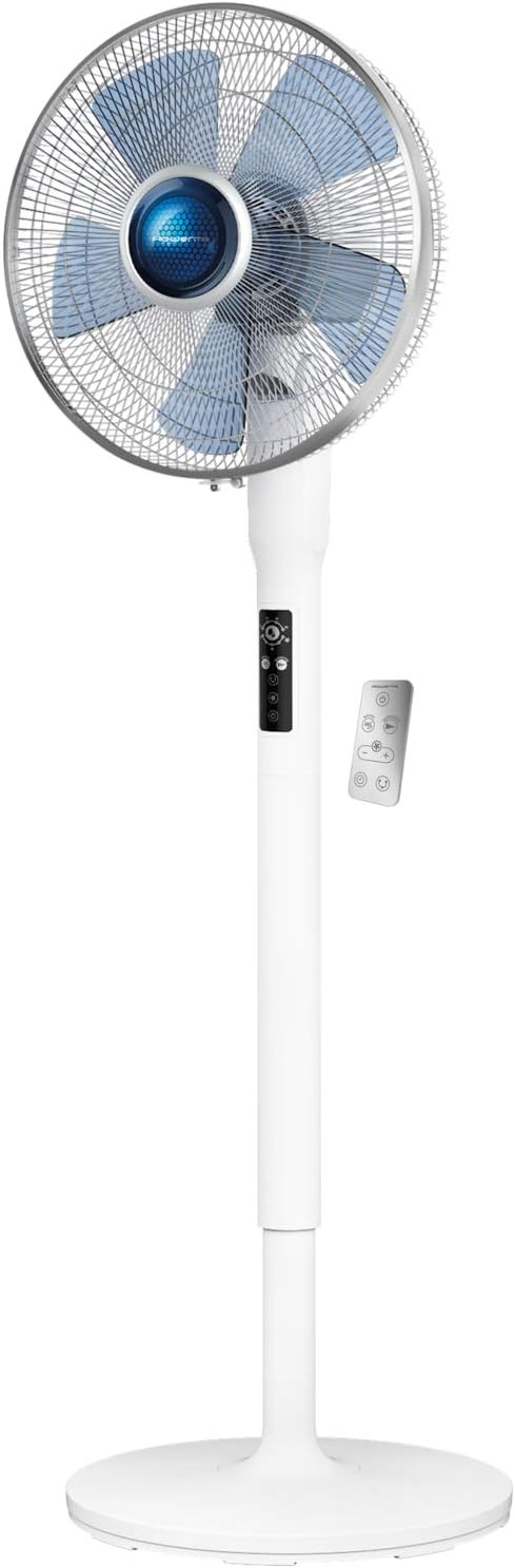 Rowenta VU5870 Standventilator Turbo Silence Extreme+ | Fernbedienung | 5 Geschwindigkeiten | Abschaltautomatik | Timer | Automatische Oszillation |
