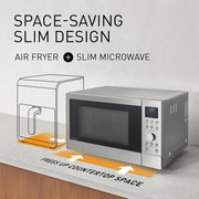 View Panasonic NN-CD58RSEPG 27L 4-in-1 Kombi-Mikrowelle mit Airfryer Modus und Garkorb, 1000W Inverter, 1300W Grill, Umluft, 19 Automatikprogramme, image 4