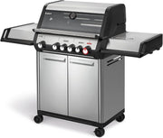 View Enders Gasgrill Monroe Pro 4 SIKR Turbo, 4-Brenner, mit Kocher und Infrarot-Heckbrenner, PanoVision Sichtfenster, Gussrost, Aluguss Grill, 800 °C image 1