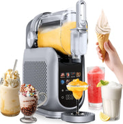 View 4Swiss Eismaschine Selbstkühlend Eis Maschine Speiseeisbereiter Speiseeismaschine mit Kompressor Icecream für Milchshake Slush Slushie Granita Ice image 1