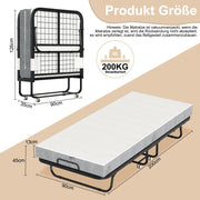 View Sonnewelt Klappbett 90x200cm mit 13cm Dicke und Rollen image 6