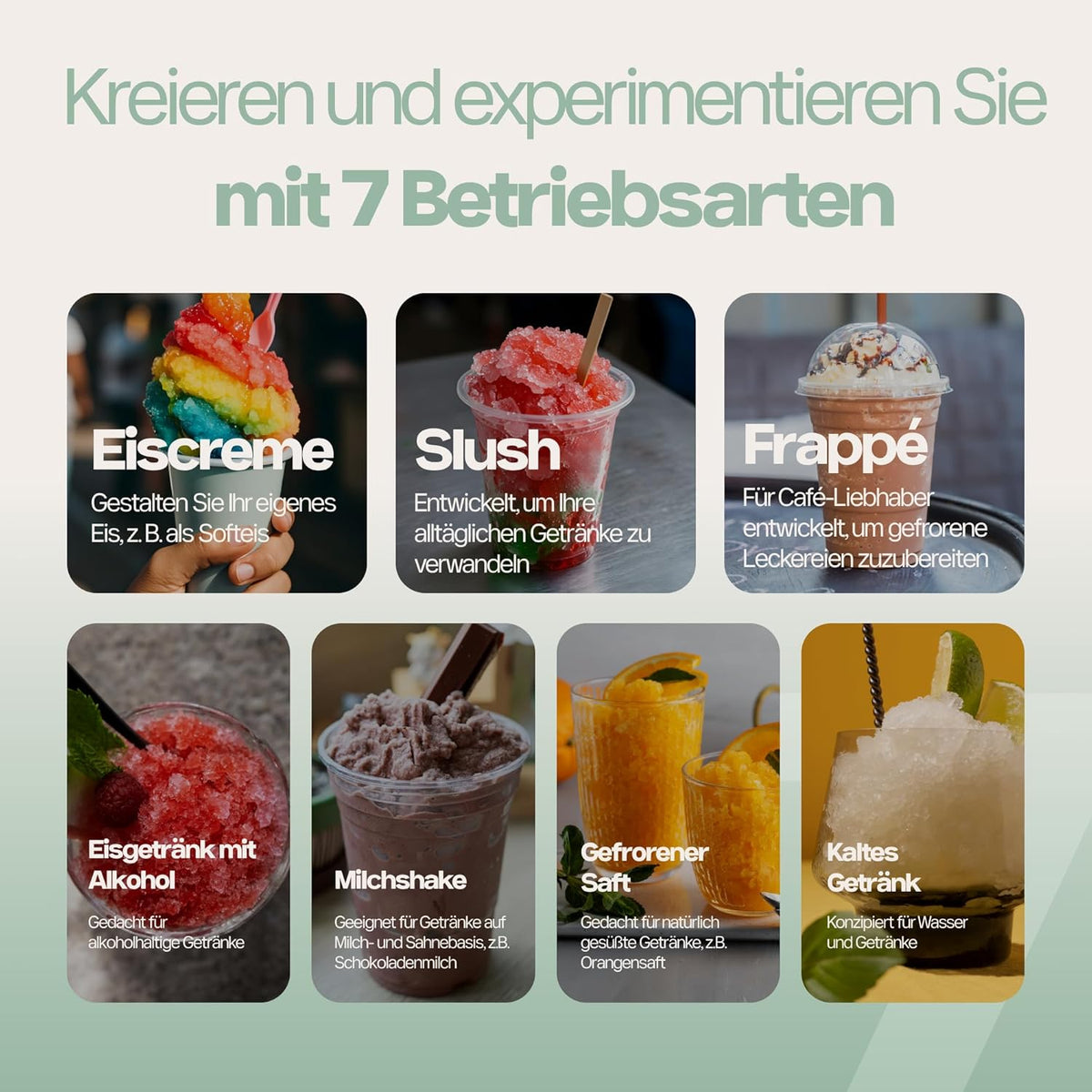 4Swiss Eismaschine Selbstkühlend Eis Maschine Speiseeisbereiter Speiseeismaschine mit Kompressor Icecream für Milchshake Slush Slushie Granita Ice