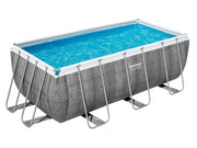 View Power Steel Frame Pool Komplett-Set mit Filterpumpe, ca. L 412 x B 201 x L 122 cm image 1