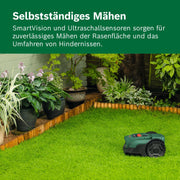 View Akku-Mähroboter VISIMOW18V-100 (für Rasenflächen bis 100 m², Schnittbreite: 16 cm, Schnitthöhe: 20-60 mm, mit Ersatzmessern, inkl. Akku und Ladegerät) image 5
