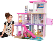 View Barbie Casa de Muñecas Dreamhouse - con Piscina, Tobogán y Ascensor - Luces y Sonido - 75+ Piezas - 104 x 109 cm - Regalo para Niños de 3-7 Años, image 1