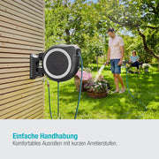 View Gardena Wand-Schlauchbox RollUp M/L (weiß) 25 m: flexible Bewässerung für mittelgroße bis große Gärten, Schwenkbare Schlauchbox, inkl. 25 m Gardena image 4