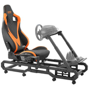 View Soporte para Volante de Carreras VEVOR con Ruedas para Logitech G923/G920/G29, Cabina de simulador de conducción de Acero Resistente, Thrustmaster image 1