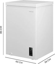View Cecotec Congelador Horizontal 143L Bolero CoolMarket Chest 143P White E. Cesta con Asas, Control Electrónico LED, UltraContact D-Cool, Dual Function, image 2