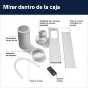 View Pinguino PAC EM90K SILENT Aire Acondicionado Portátil 9.800 BTU/h, 2.5 kW, hasta 85m³, Función Deshumidificador y Ventilación image 6