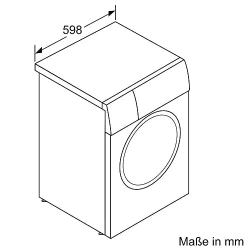 2025 Bosch WAN282K3, Serie 4, Lavadora de carga frontal, 8 kg, 1400 rpm, SpeedPerfect, máximo ahorro de energía y agua, función de añadir ropa,