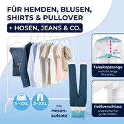 View CLEANmaxx automatischer Hemdenbügler inklusive Hosenaufsatz | Bügler für Hemden, Blusen & Hosen, schonender als Wäschetrockner und Bügeleisen | image 5