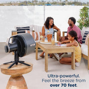 View Shark FlexBreeze Pro Nebelventilator – Indoor & Outdoor, Integriertes Nebel, Sockel auf Tischplatte, kabelgebunden oder kabellos, bis zu 24 Stunden image 2