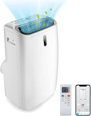 View GOPLUS 14000 BTU Klimaanlage mit Abluftschlauch, 5 in 1 mobiles Klimagerät: Kühlen, Heizen, Entfeuchten, Belüften, Schlafmodus | für Raumgröße bis image 1