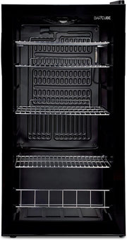 View °CUBES Getränkekühlschrank 90L mit Glastür & 4 variablen Ablagen | Kompakter Flaschenkühlschrank, perfekt für zu Hause, Büro, Partys & Gastro | image 2