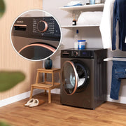 View Cecotec Lavadora 10Kg Carga Frontal Bolero DressCode 10610 Inverter Steel A. 1400 RPM, Steam Max, Motor Inverter Plus, 15 Programas, OnSmart, Smooth image 6