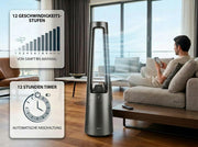 View Fakir TVL 100 Flügelloser Turmventilator - DC-Motor, 12 Lüfterstufen, 30 dB(A), 60° Oszillation, 12h Timer, LED Touch Display, Fernbedienung, image 6