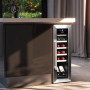 View Cecotec Vinoteca Libre Instalación Bolero GrandSommelier 1250 CoolWood. Nevera para vinos con capacidad para 12 botellas, temperatura ajustable de 8- image 3
