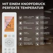 View Kältebringer Multisplit Klimaanlage 2 Innengeräte - 18000 BTU - 5,3 kW - Inverter Klimagerät mit Heizfunktion, WiFi und App - sehr leise & image 6
