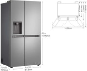 View GSLC40PYPE - Frigorífico Side by Side, Serie 400, Clasificación E, 641 L, Inox Anihuellas image 5