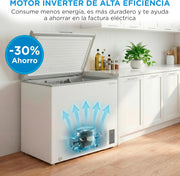 View MIDEA Arcon Congelador Pequeño de 293L | Congelador Horizontal Convertible a Frigorífico con Motor Inverter, Control Electrónico de Temperatura, image 6