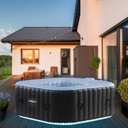View Arebos Whirlpool | 154 x 154 cm | mit LED-Beleuchtung | aufblasbar | quadratisch | In- & Outdoor | 4 Personen | 100 Massagedüsen | mit Heizung | 600 L image 2
