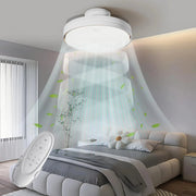 View Silencioso Sin Aspas Ventilador de Techo con Luz Regulable 60W 30W Motor DC 30W Luz CCT 3000-5700K LED Lampara Ventilador Techo y Mando 6Velocidades image 1