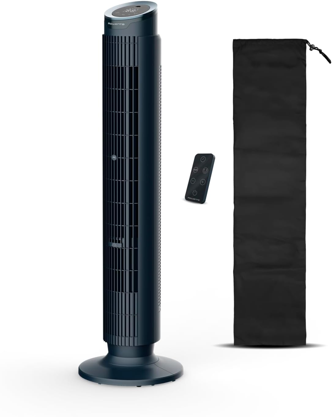 Rowenta Eole Silence Force Turmventilator, leistungsstark, Silent-Modus, 12 Geschwindigkeitsstufen, 5 Automatikmodi, Timer, 60-90°-Schwenkung,