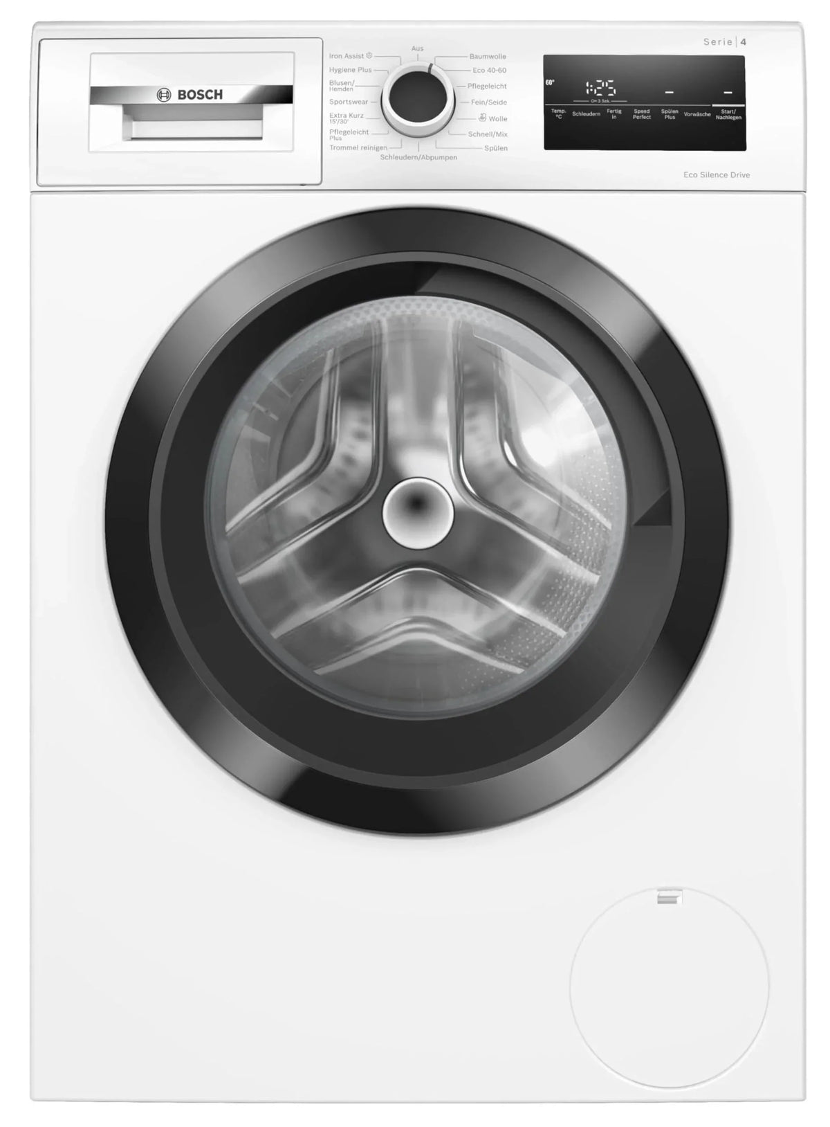 2025 Bosch WAN282K3, Serie 4, Lavadora de carga frontal, 8 kg, 1400 rpm, SpeedPerfect, máximo ahorro de energía y agua, función de añadir ropa,
