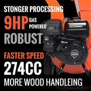 View 2026 Trituradora de Madera EFCUT C40 – Capacidad de 10 cm – Motor 9HP 274cc – Astilladora Térmica de Alto Rendimiento image 2