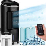 View Klarstein Luftkühler mit Wasserkühlung, Leiser 4-in-1 Verdunstungskühler, Luftbefeuchter, Ventilator & Nachtmodus, Mobile Klimageräte Luftkühler 7L, image 5