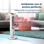 View Cecotec Climatizador Evaporativo EnergySilence 2000 SkyCool. 60W, Depósito de 3L, Compatible con Aceites esenciales, 3 Velocidades, Oscilación de 50o, image 6